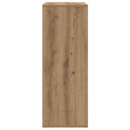 Dressoir 60X31X84 Cm Bewerkt Hout Artisanaal Eiken artisanaal eikenkleurig