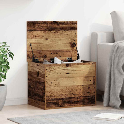 Opslagdoos met opslag Oud hout 60 x 42 x 46 cm Bewerkt hout