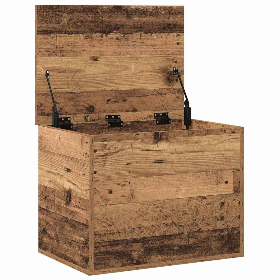 Opslagdoos met opslag Oud hout 60 x 42 x 46 cm Bewerkt hout
