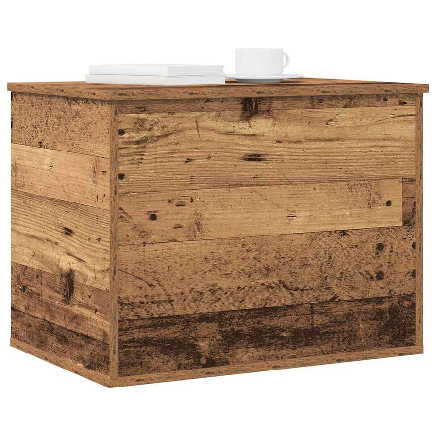 Opslagdoos met opslag Oud hout 60 x 42 x 46 cm Bewerkt hout