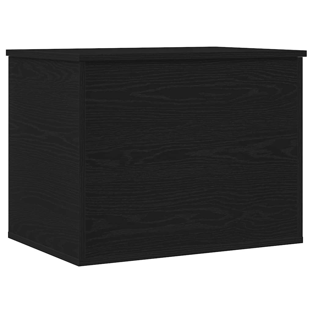 Opslagdoos met opslag Zwart eiken 60 x 42 x 46 cm Bewerkt hout