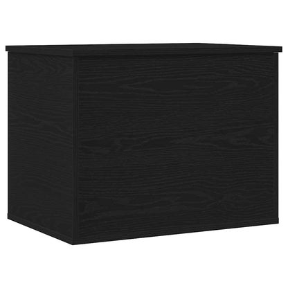 Opslagdoos met opslag Zwart eiken 60 x 42 x 46 cm Bewerkt hout