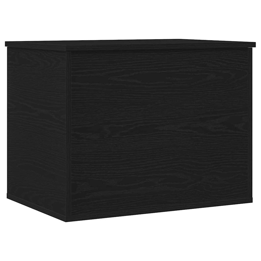 Opslagdoos met opslag Zwart eiken 60 x 42 x 46 cm Bewerkt hout