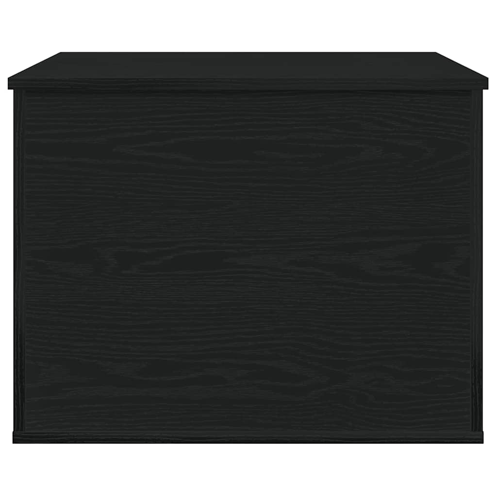 Opslagdoos met opslag Zwart eiken 60 x 42 x 46 cm Bewerkt hout