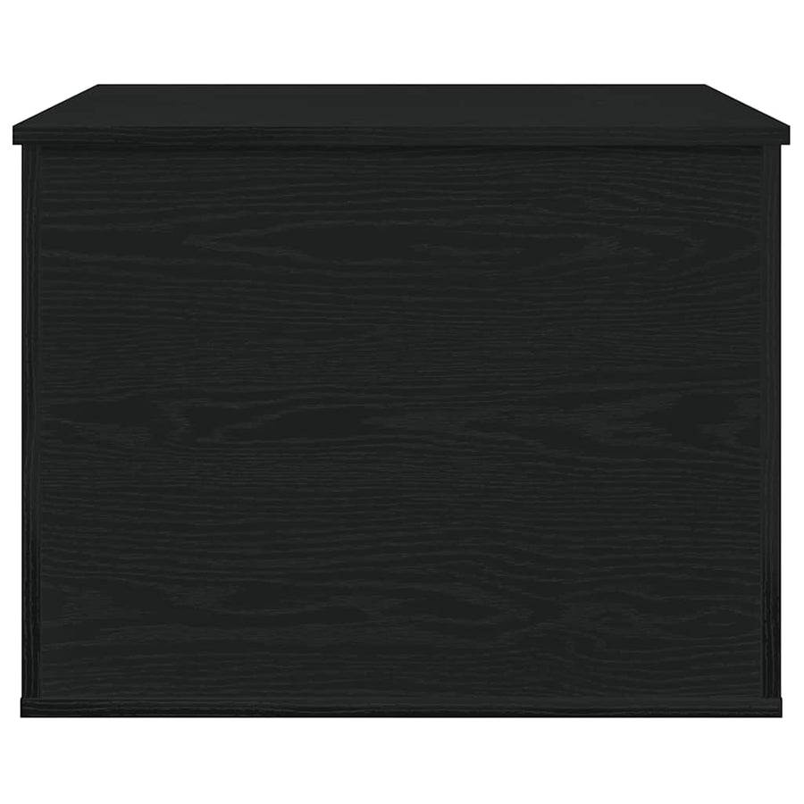 Opslagdoos met opslag Zwart eiken 60 x 42 x 46 cm Bewerkt hout
