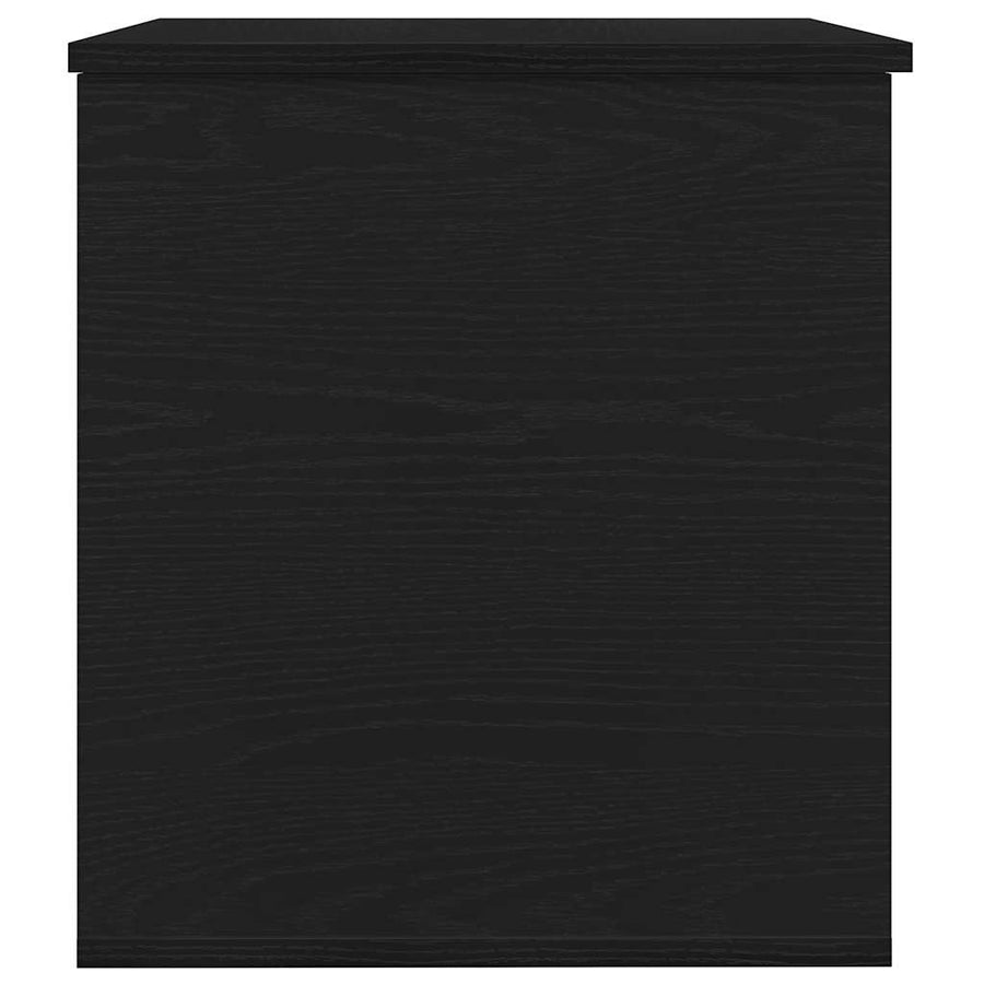 Opslagdoos met opslag Zwart eiken 60 x 42 x 46 cm Bewerkt hout
