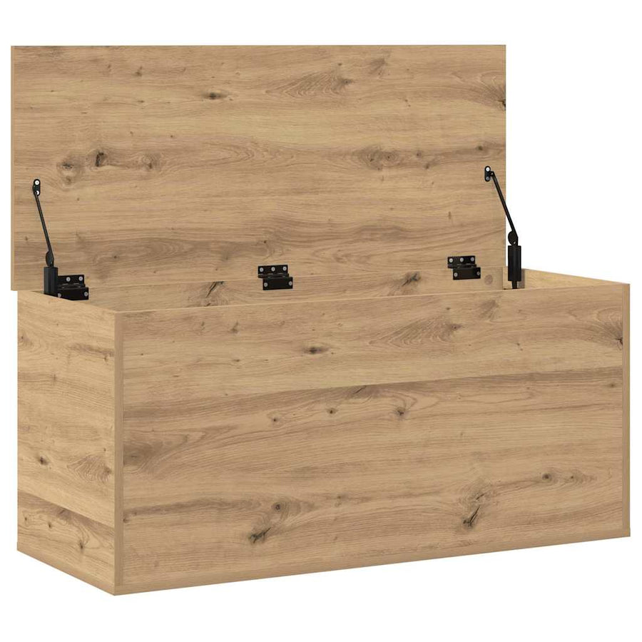 Opslagdoos met opslag artisanaal eikenkleurig 100 x 42 x 46 cm
