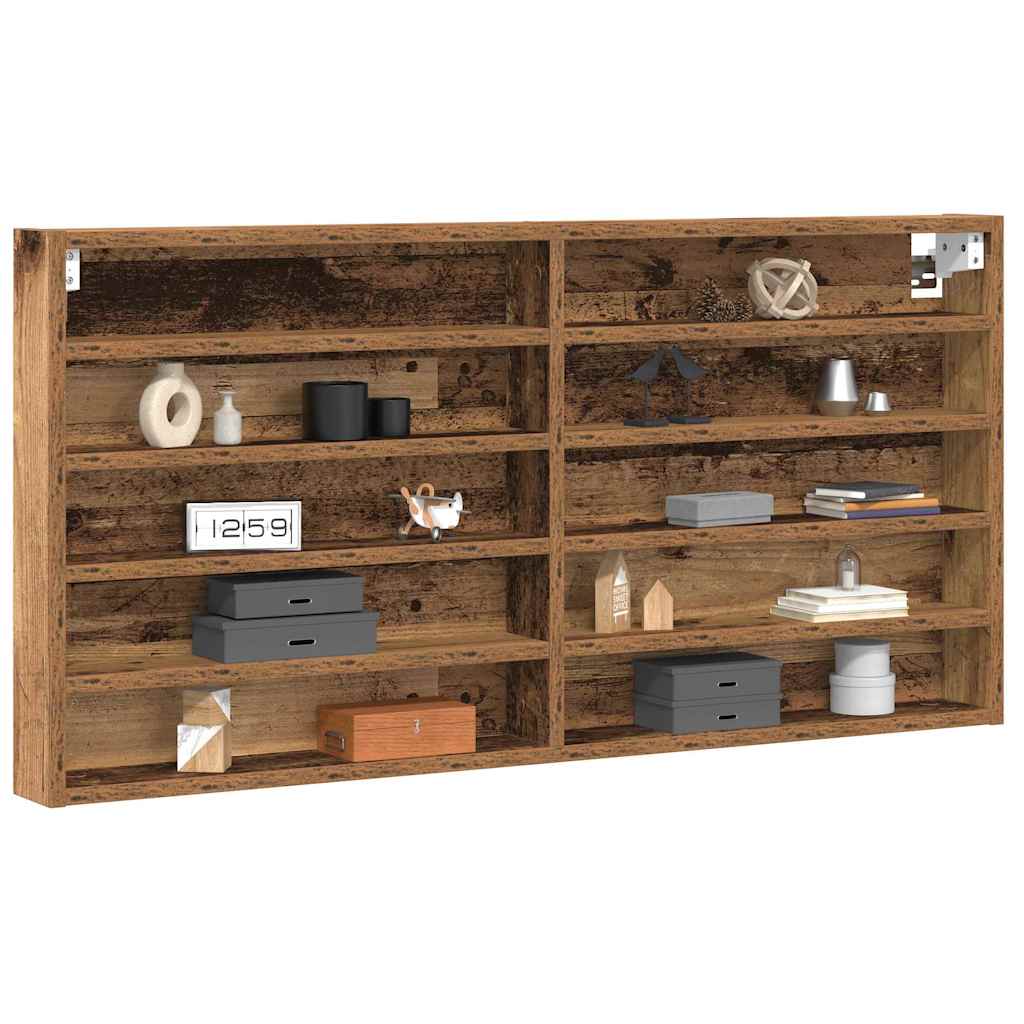 Tentoonselkast Met Plank Anders Oud Hout 100 X 8.5 X 50 Cm