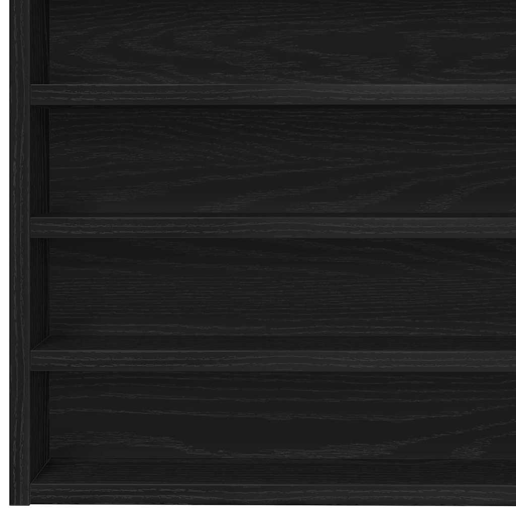 Tentoonselkast Met Plank Anders Zwart Eiken 100 X 8.5 X 50 Cm