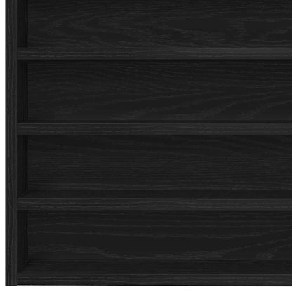 Tentoonselkast Met Plank Anders Zwart Eiken 100 X 8.5 X 50 Cm