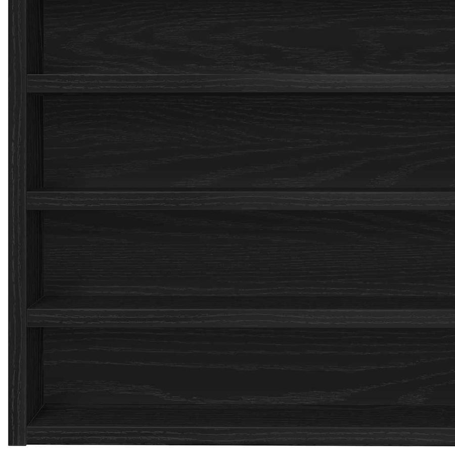 Tentoonselkast Met Plank Anders Zwart Eiken 100 X 8.5 X 50 Cm