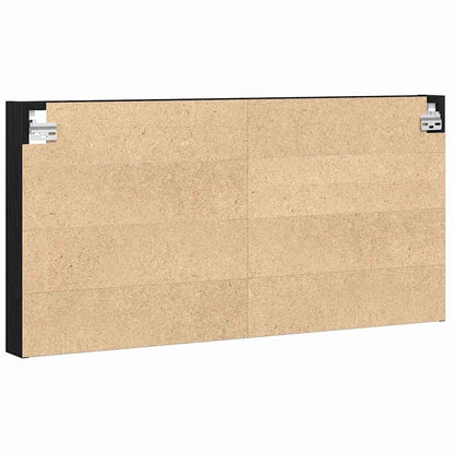 Tentoonselkast Met Plank Anders Zwart Eiken 100 X 8.5 X 50 Cm