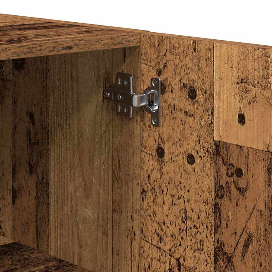 Kast Wandgemonteerd 60X31,5X60 Cm Bewerkt Hout Kleurig Oud hout