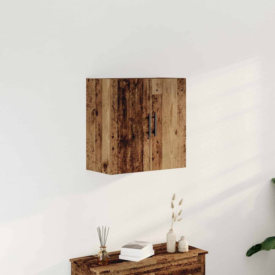 Kast Wandgemonteerd 60X31,5X60 Cm Bewerkt Hout Kleurig Oud hout