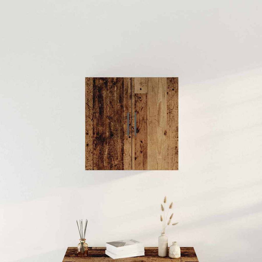 Kast Wandgemonteerd 60X31,5X60 Cm Bewerkt Hout Kleurig Oud hout