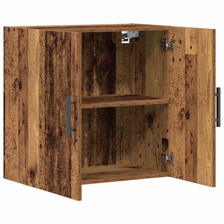 Kast Wandgemonteerd 60X31,5X60 Cm Bewerkt Hout Kleurig Oud hout
