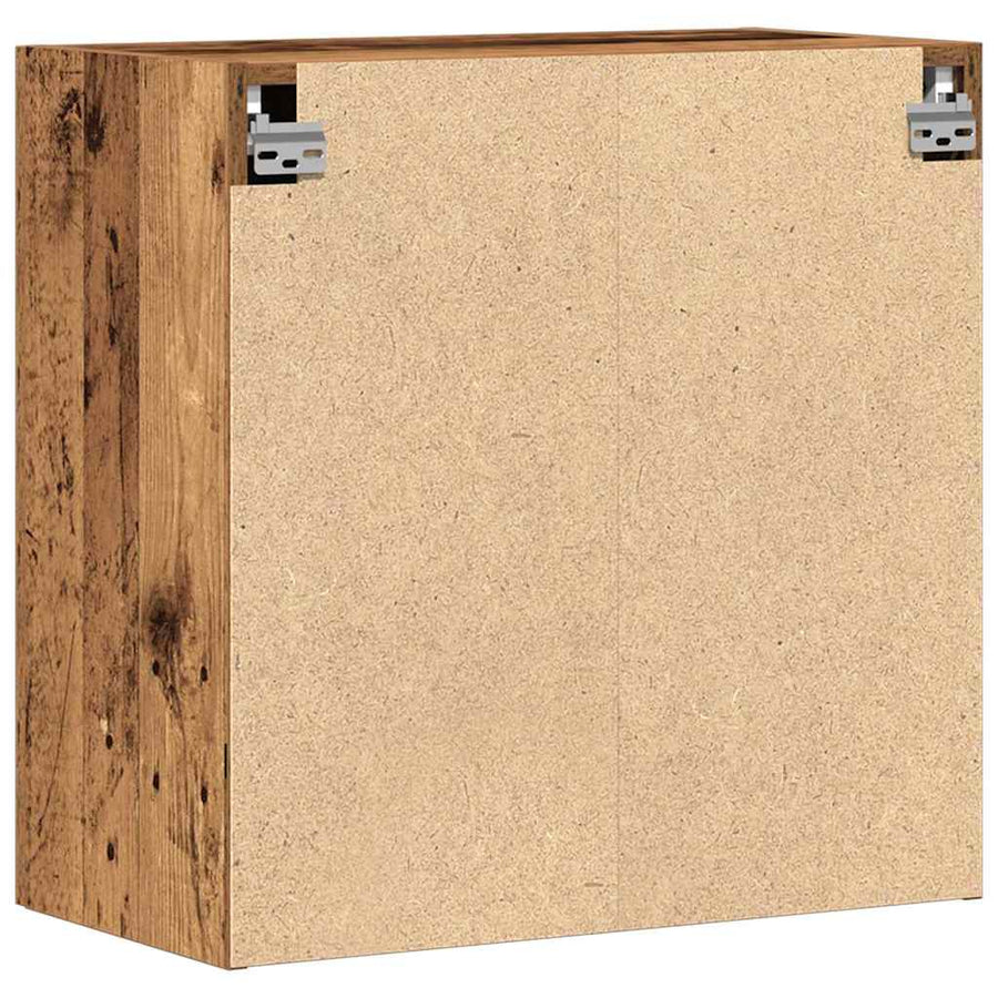 Kast Wandgemonteerd 60X31,5X60 Cm Bewerkt Hout Kleurig Oud hout
