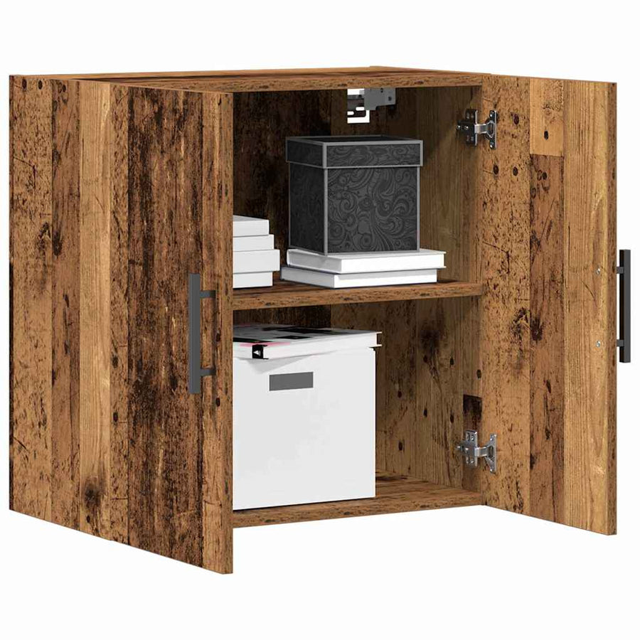 Kast Wandgemonteerd 60X31,5X60 Cm Bewerkt Hout Kleurig Oud hout