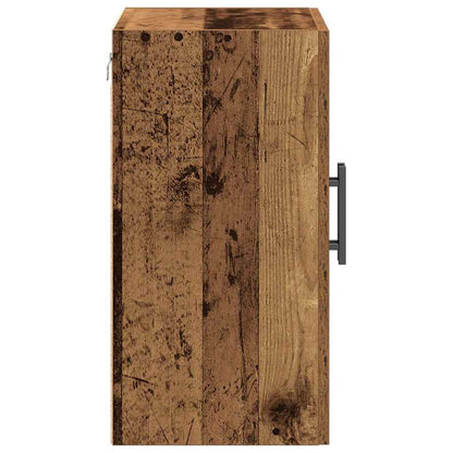 Kast Wandgemonteerd 60X31,5X60 Cm Bewerkt Hout Kleurig Oud hout