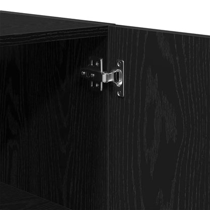 Wandkast 60X31X60 Cm Geengineerd Hout Zwart eiken