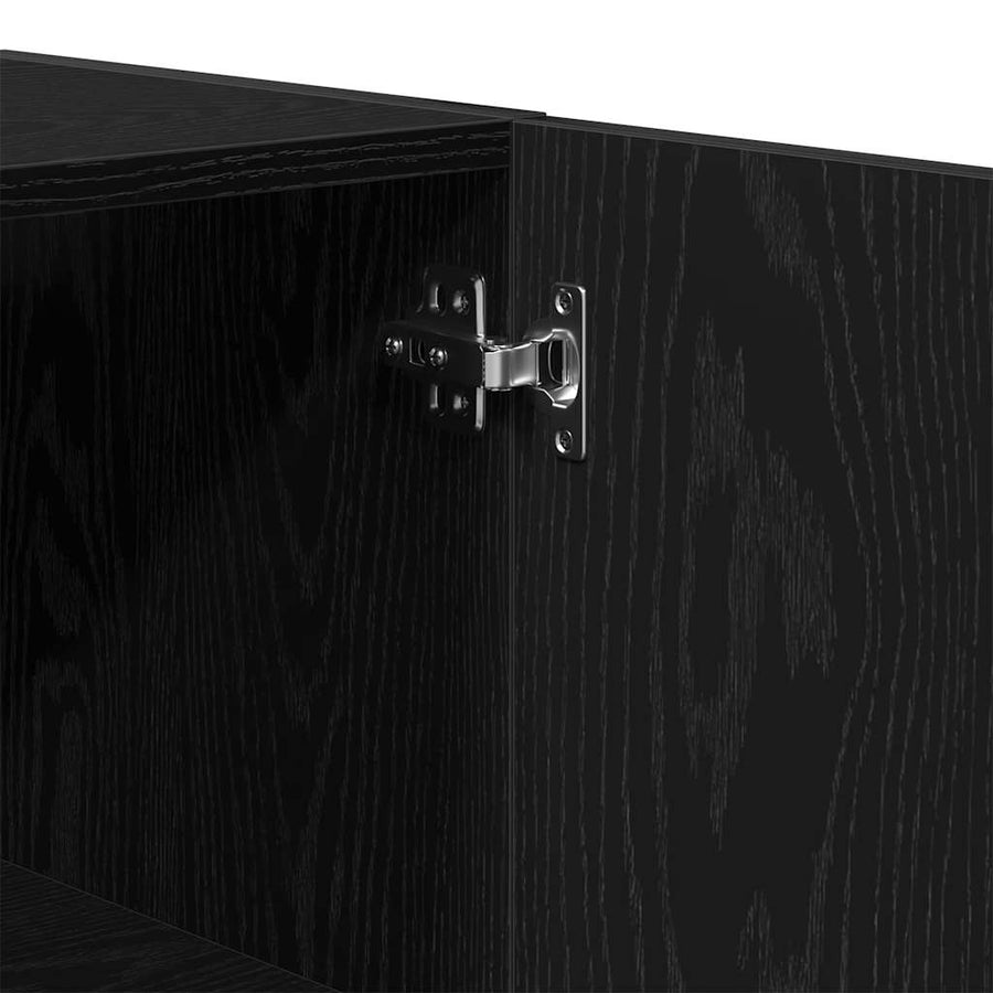 Wandkast 60X31X60 Cm Geengineerd Hout Zwart eiken