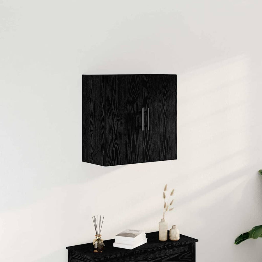 Wandkast 60X31X60 Cm Geengineerd Hout Zwart eiken