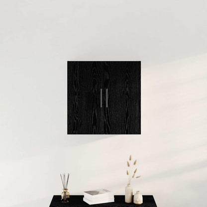 Wandkast 60X31X60 Cm Geengineerd Hout Zwart eiken