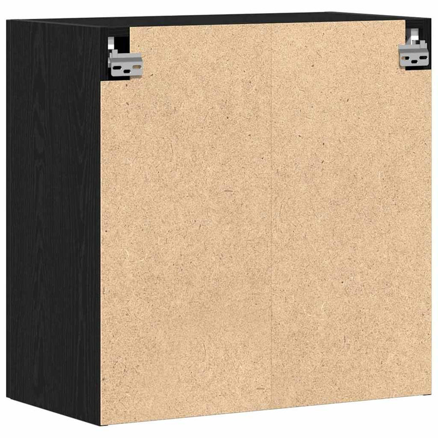 Wandkast 60X31X60 Cm Geengineerd Hout Zwart eiken