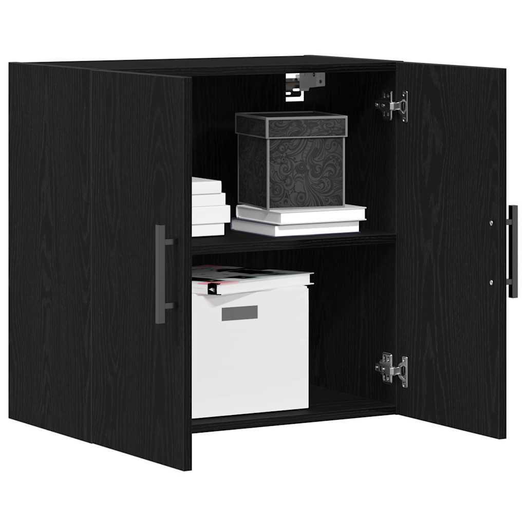 Wandkast 60X31X60 Cm Geengineerd Hout Zwart eiken