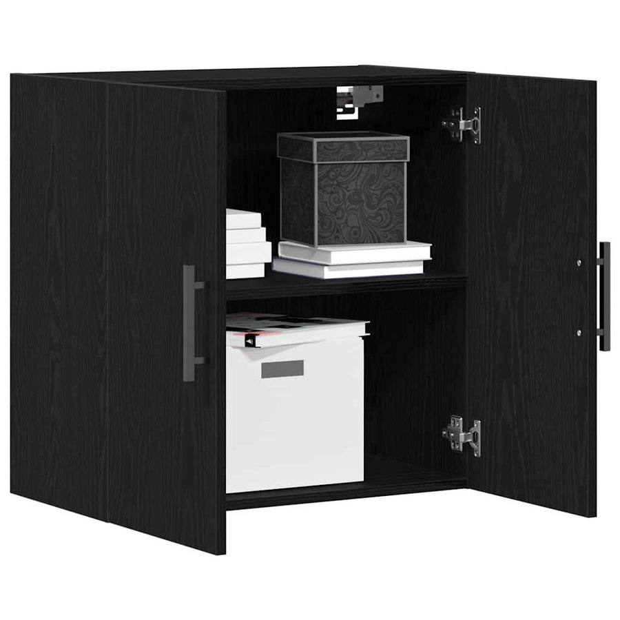 Wandkast 60X31X60 Cm Geengineerd Hout Zwart eiken