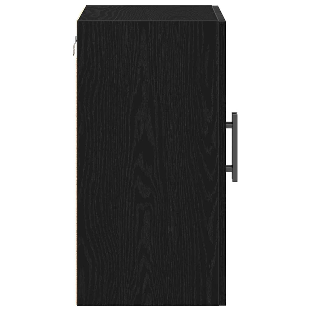 Wandkast 60X31X60 Cm Geengineerd Hout Zwart eiken