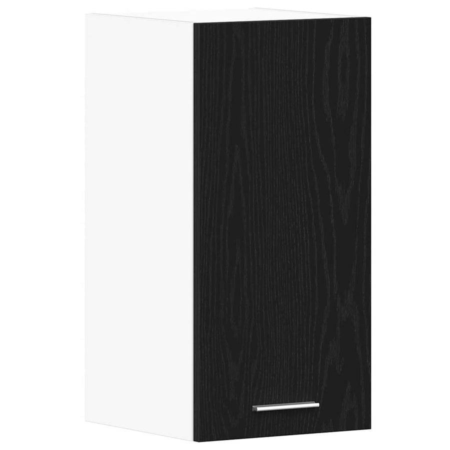 Hangkast zwart eikenkleurig 30x31x60 cm bewerkt hout