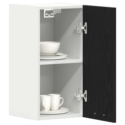 Hangkast zwart eikenkleurig 30x31x60 cm bewerkt hout