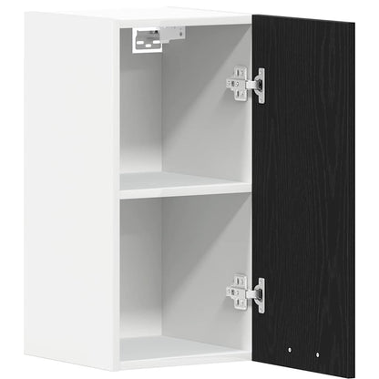 Hangkast zwart eikenkleurig 30x31x60 cm bewerkt hout