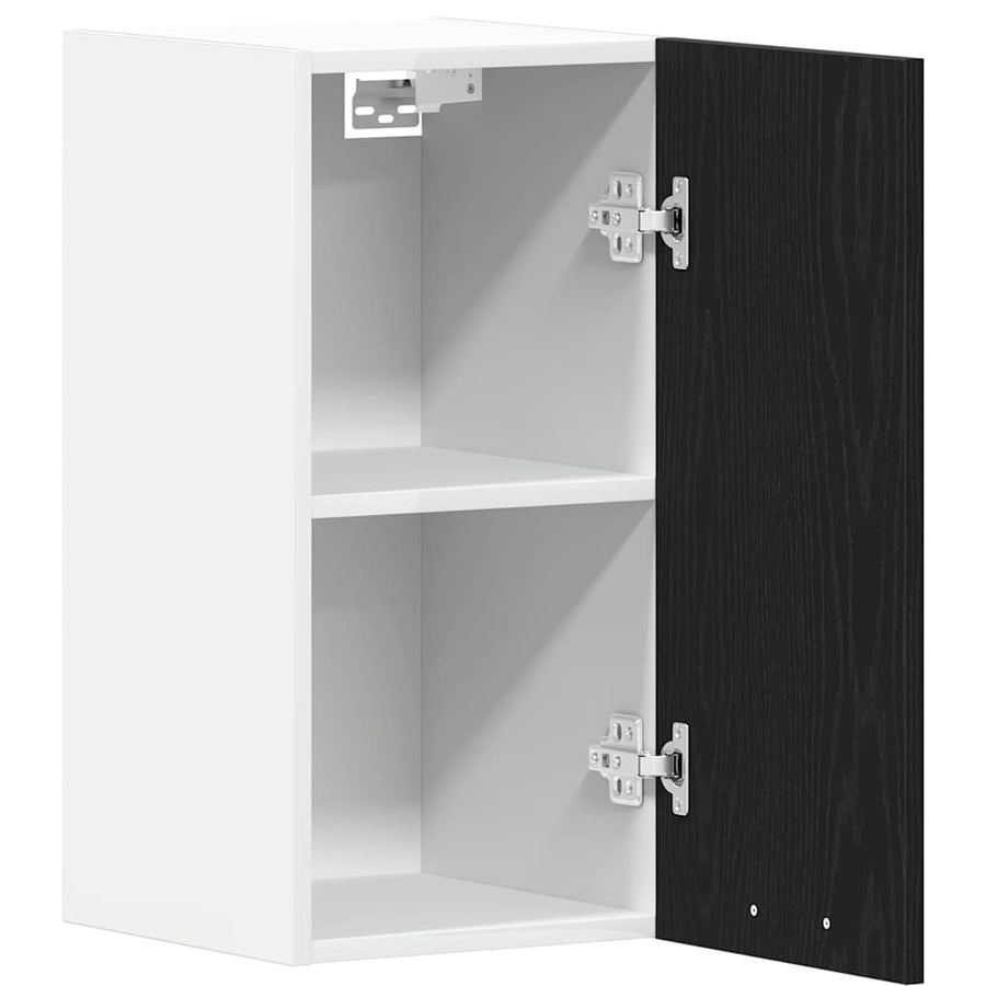 Hangkast zwart eikenkleurig 30x31x60 cm bewerkt hout