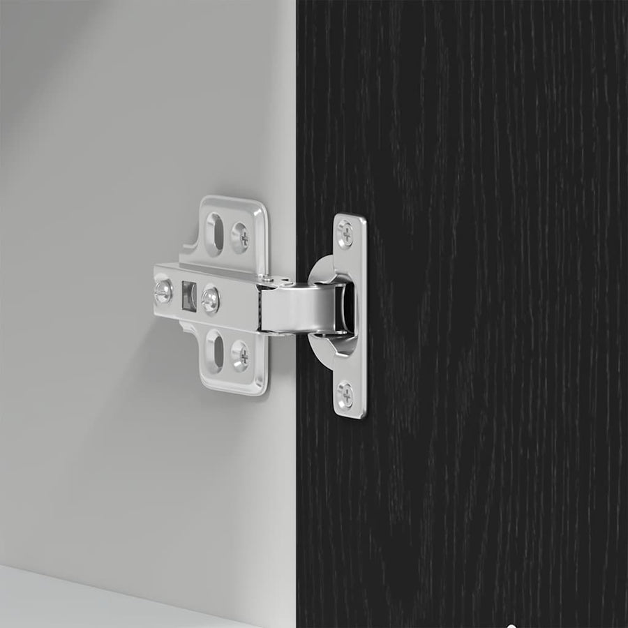 Hangkast zwart eikenkleurig 30x31x60 cm bewerkt hout