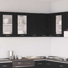 Hangkast 30x31x60 cm zwart eiken