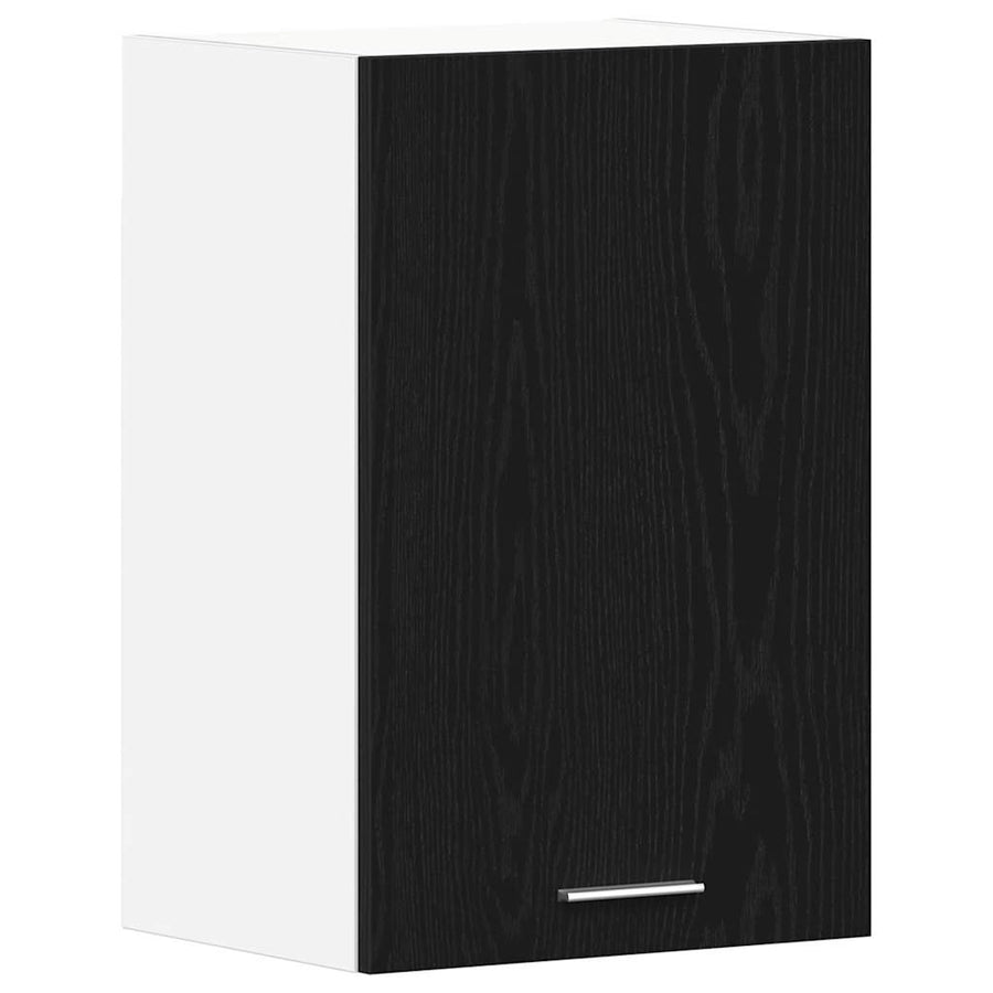 Hangkast zwart eikenkleurig 40x31x60 cm bewerkt hout