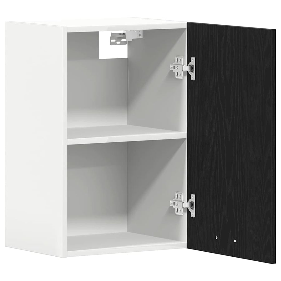 Hangkast zwart eikenkleurig 40x31x60 cm bewerkt hout
