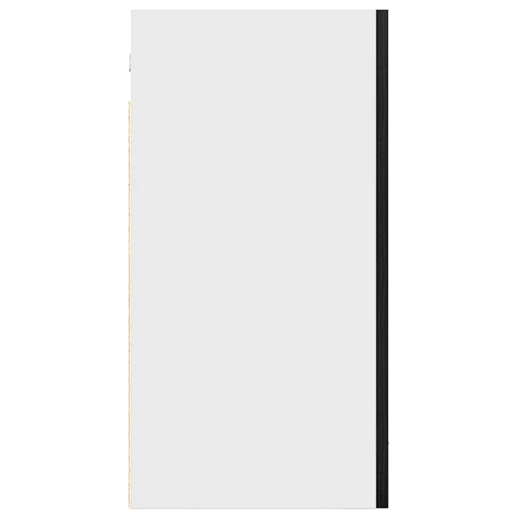 Hangkast zwart eikenkleurig 40x31x60 cm bewerkt hout