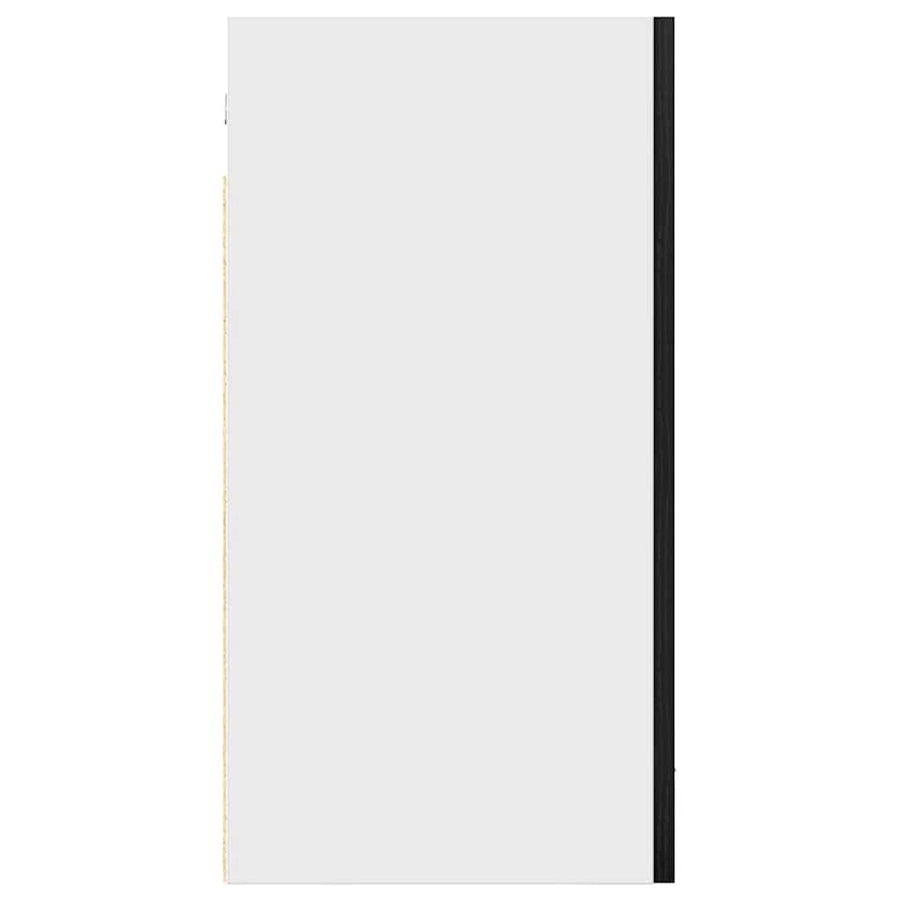 Hangkast zwart eikenkleurig 40x31x60 cm bewerkt hout