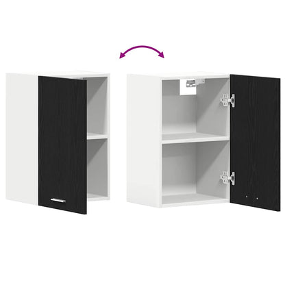 Hangkast zwart eikenkleurig 40x31x60 cm bewerkt hout