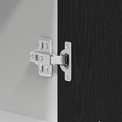 Hangkast zwart eikenkleurig 40x31x60 cm bewerkt hout