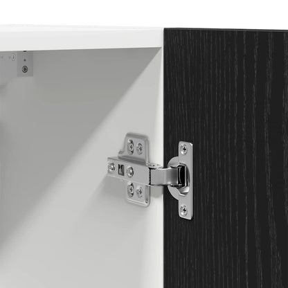 Hangkast Riga Zwart eiken 50 x 31 x 60 cm Bewerkt hout