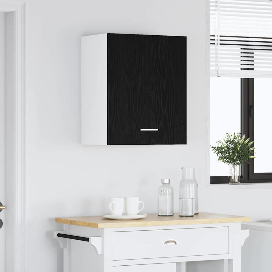 Hangkast Riga Zwart eiken 50 x 31 x 60 cm Bewerkt hout