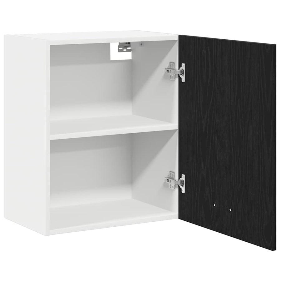 Hangkast Riga Zwart eiken 50 x 31 x 60 cm Bewerkt hout