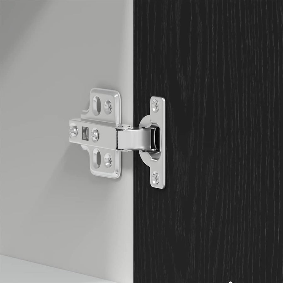 Hangkast Lyon Zwart Eiken 60 x 31 x 60 cm Bewerkt hout