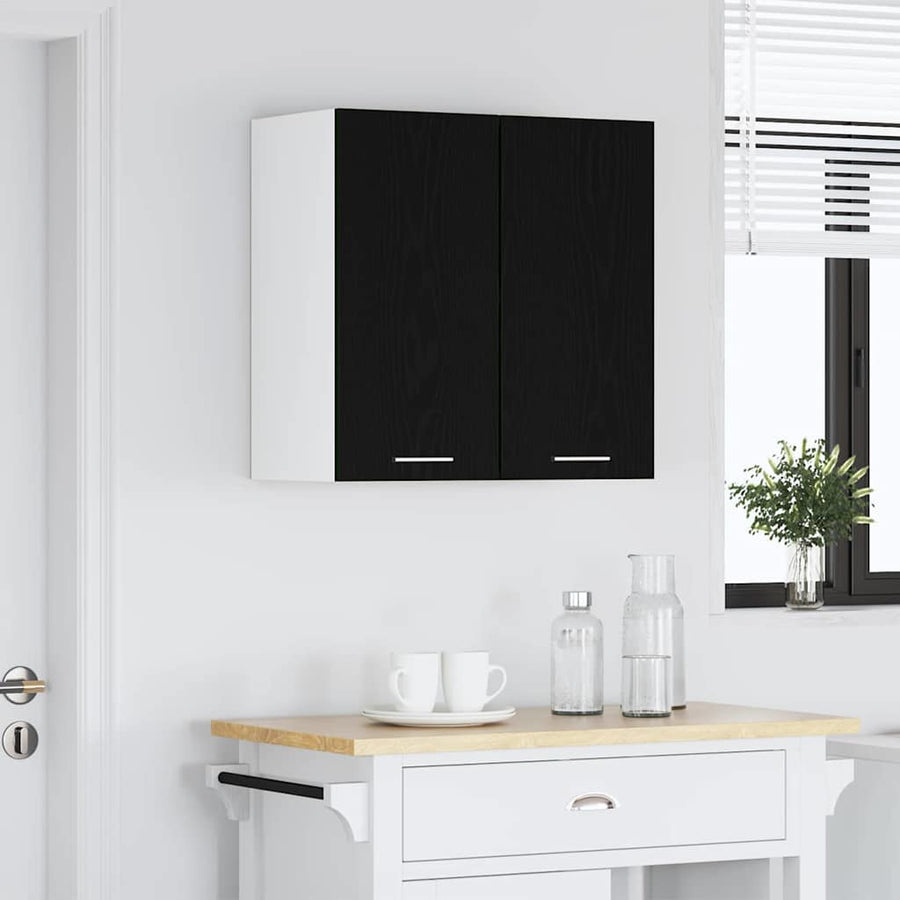 Hangkast Lyon Zwart Eiken 60 x 31 x 60 cm Bewerkt hout