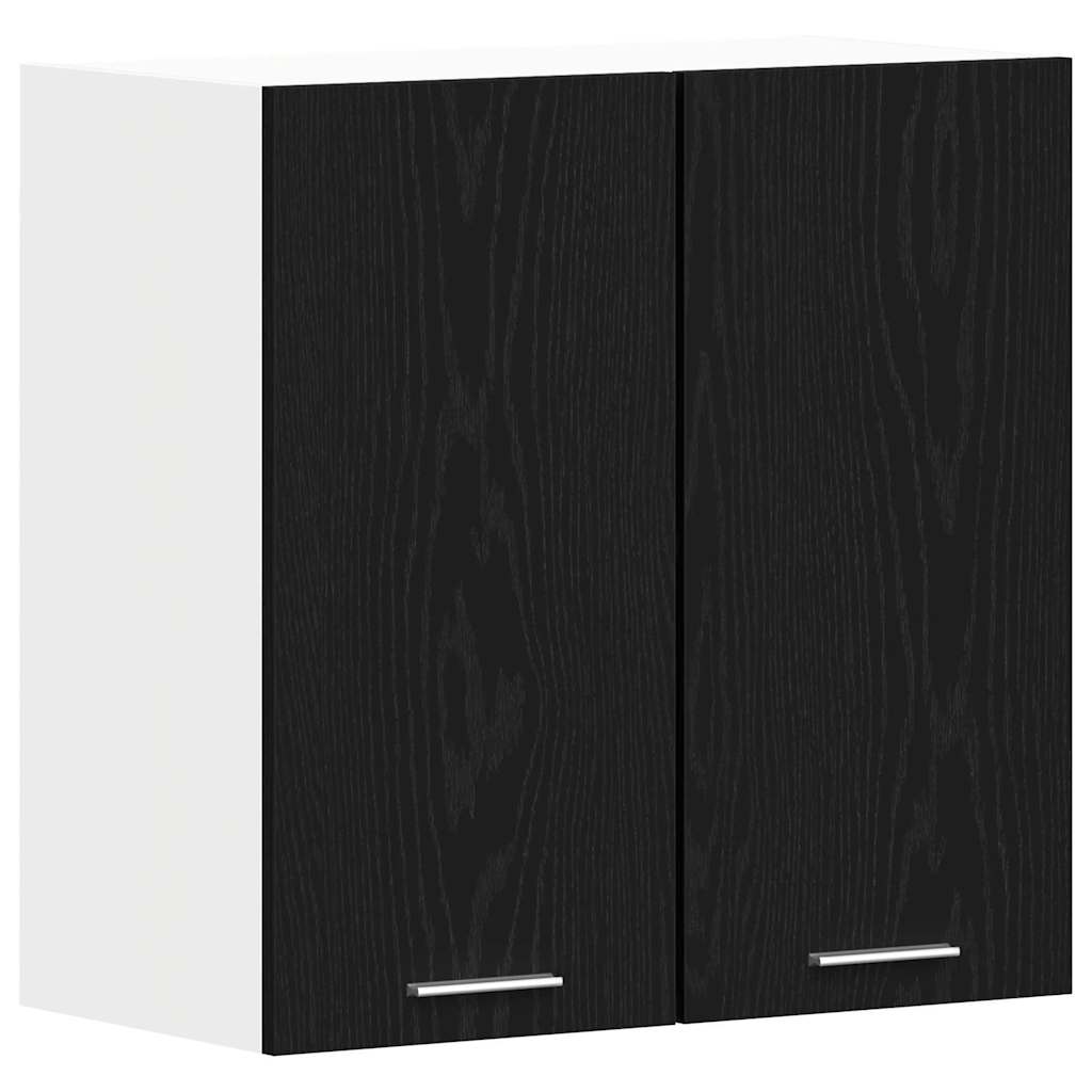 Hangkast Lyon Zwart Eiken 60 x 31 x 60 cm Bewerkt hout