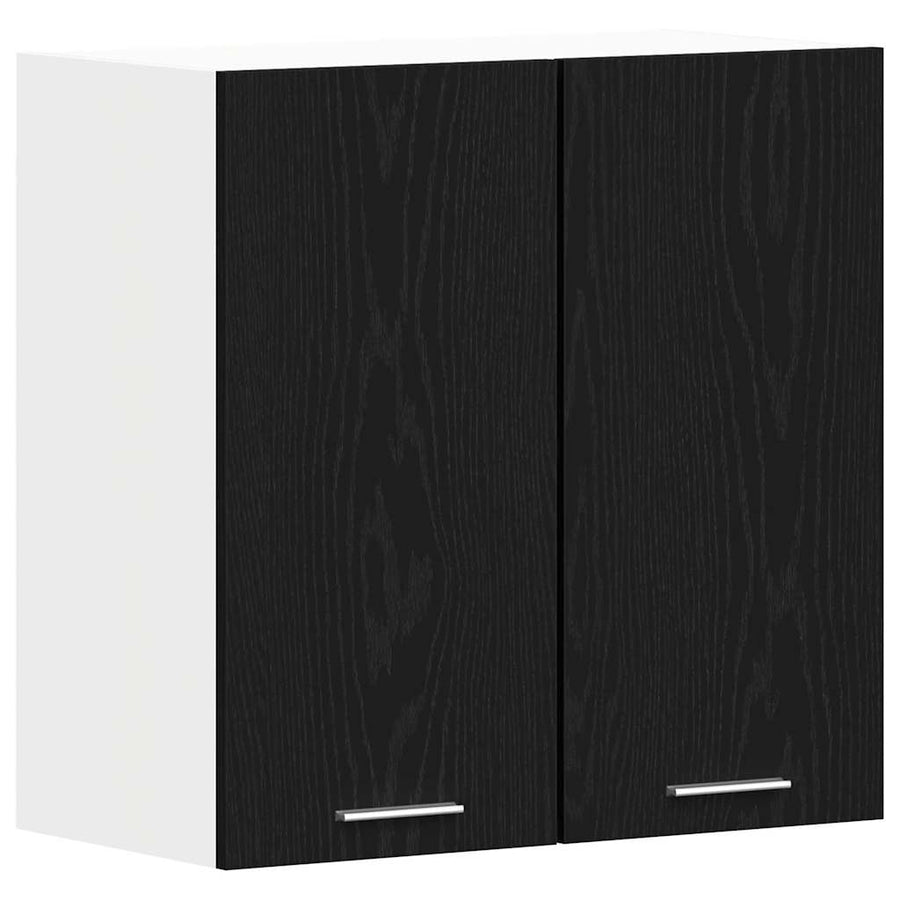 Hangkast Lyon Zwart Eiken 60 x 31 x 60 cm Bewerkt hout